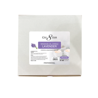Cre8tion Massage Oil Candles - Tealight 0.5oz - LAVENDER 100 pcs./box