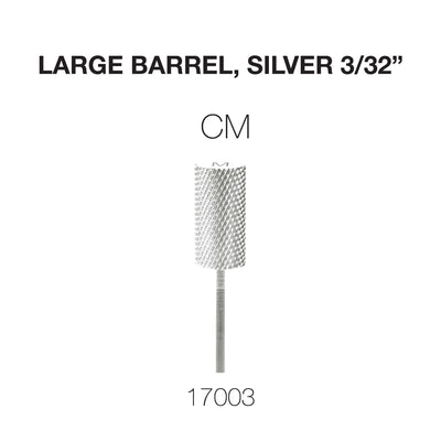 Cre8tion Carbide Large Barrel, CM, Silver 3/32