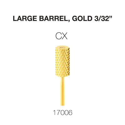 Cre8tion Carbide Large Barrel, CX, Gold 3/32