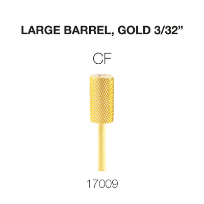 Cre8tion Carbide Large Barrel, CF, Gold 3/32