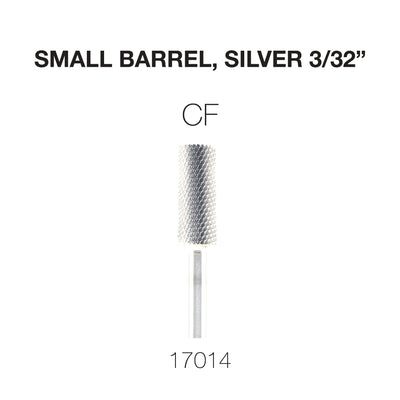 Cre8tion Carbide Small Barrel, CF, Silver 3/32