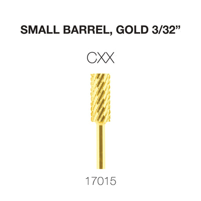 Cre8tion Carbide Small Barrel, CXX, Gold 3/32