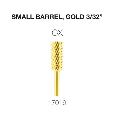 Cre8tion Carbide Small Barrel, CX, Gold 3/32