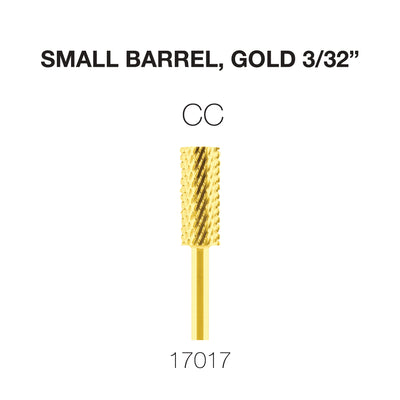 Cre8tion Carbide Small Barrel, CC, Gold 3/32