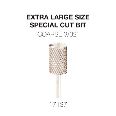 Cre8tion Extra Large Size - Special Cut Bit Coarse 3/32 Silver