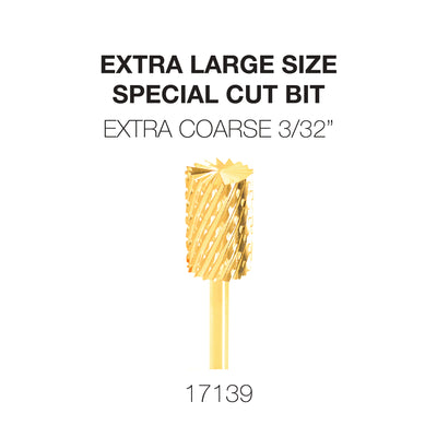 Cre8tion Extra Large Size - Special Cut Bit Extra Coarse 3/32 Gold