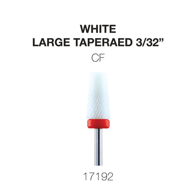Cre8tion White Ceramic - Large Tapered - CF -  3/32