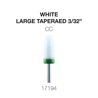 Cre8tion White Ceramic - Large Tapered - CC -  3/32