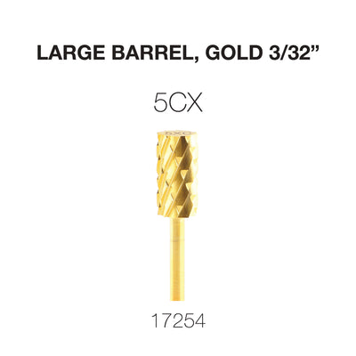 Cre8tion Carbide Large Barrel, C5X, Gold 3/32