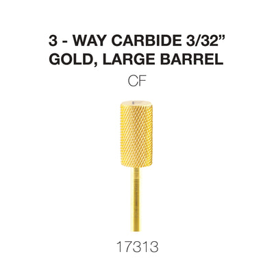 Cre8tion 3-Way Carbide Gold, Large Barrel CF 3/32
