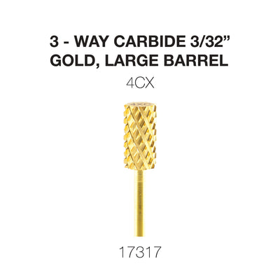 Cre8tion 3-Way Carbide Gold, Large Barrel C4X 3/32