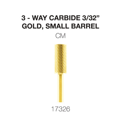 Cre8tion 3-Way Carbide Gold, Small Barrel CM 3/32