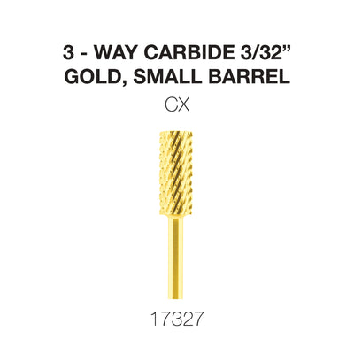 Cre8tion  3-Way Carbide Gold, Small Barrel CX 3/32