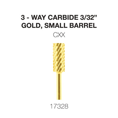 Cre8tion 3-Way Carbide Gold, Small Barrel CXX 3/32