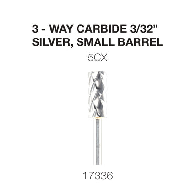 Cre8tion 3-way carbide Silver, Small Barrel C5X 3/32