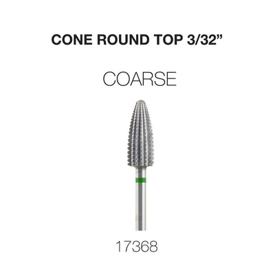 Cre8tion Cone Round Top Nail Filing Bit Coarse 3/32"