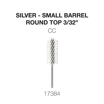 Cre8tion Silver Carbide- Small Barrel-Round Top- CC 3/32