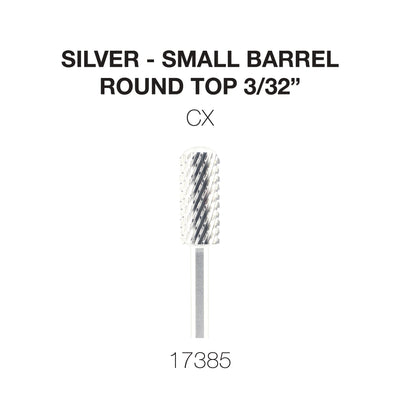 Cre8tion Silver Carbide- Small Barrel-Round Top- CX 3/32