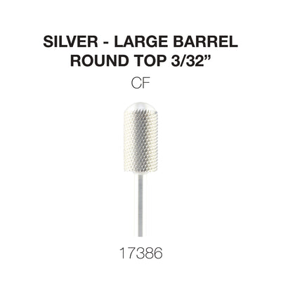 Cre8tion Silver Carbide- Large Barrel-Round Top- CF 3/32