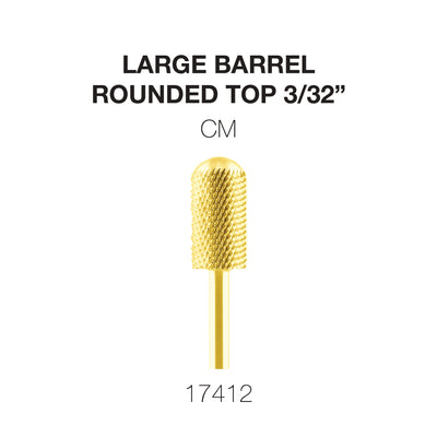 Cre8tion Gold Carbide- Large Barrel-Round Top- CM 3/32