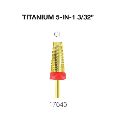 Cre8tion Titanium 5 in 1 Nail Filing Bit - CF 3/32