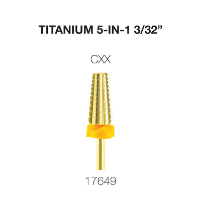 Cre8tion Titanium 5 in 1 Nail Filing Bit - CXX 3/32