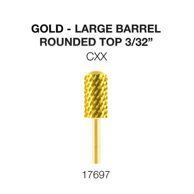 Cre8tion Gold Carbide- Large Barrel-Round Top- CXX 3/32''