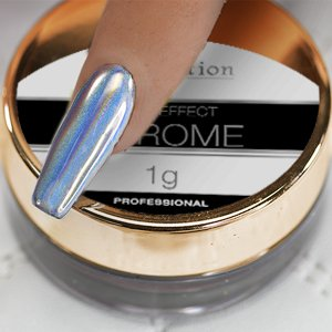 Cre8tion Nail Art - Silver Hologram Effect 1g A (Chrome 02)