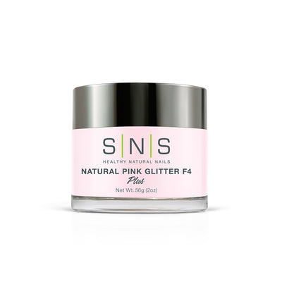 SNS Dip Powder Natural Pink Glitter F4 2oz