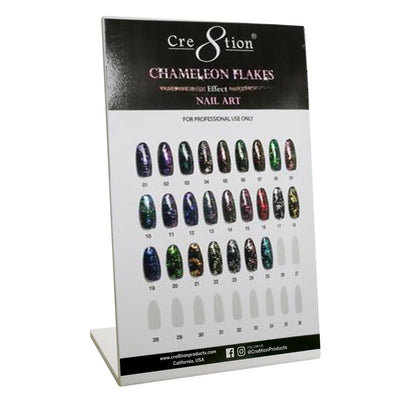 Cre8tion Counter Foam Display Nail Art Chameleon Flakes