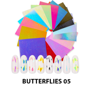 Cre8tion Nail Art - Sticker Set Butterflies 05 16 pcs./bag