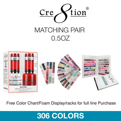 Cre8tion  Gel - Matching Pair 0.5oz 306 Colors