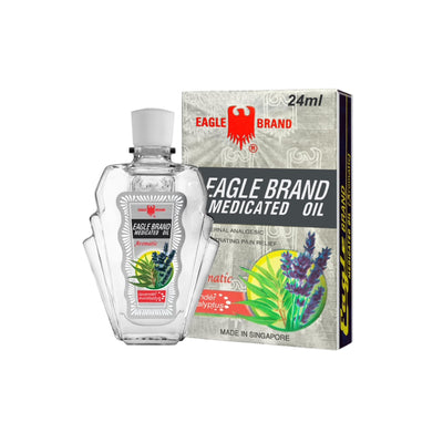 Eagle Brand Aromatic Medicated Oil 0.8oz 24ml 12 pcs/pack, 12 packs/case