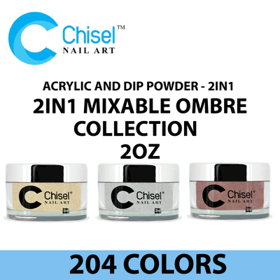 Chisel Acrylic and Dip Powder - 2IN1 Mixable Ombre Collection 2oz