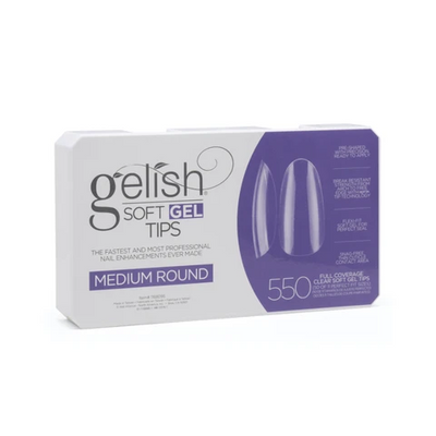 Gelish Soft Gel Tips - Medium Round 550ct