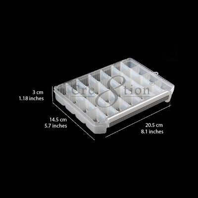 Cre8tion Small  White Plastic  Adjustable & Removable Divider  Box  72 pcs/case