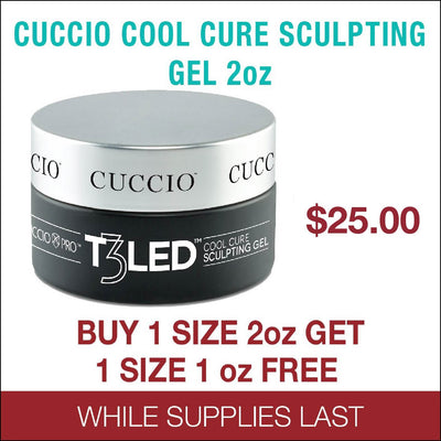 Cuccio Cool Cure Sculpting Gel 2oz Buy 1 Get 1 size 1oz Free