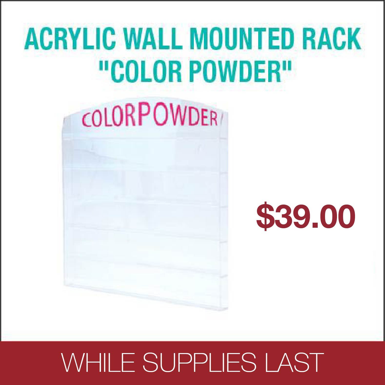 Airtouch Wall Mounted Powder Jar Rack 1 oz 96 pcs – Beauty Page