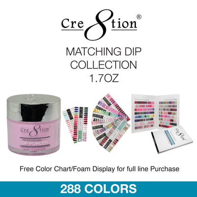 Cre8tion Dip Powder - Matching Pair Collection 1.7oz 288 Colors