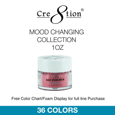Cre8tion Dip Powder - Mood Changing Collection 1oz 36 Colors 6 pcs./box, 12 pcs./case