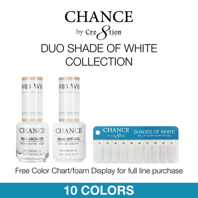 Chance Gel/Lacquer Duo Shade of White Collection